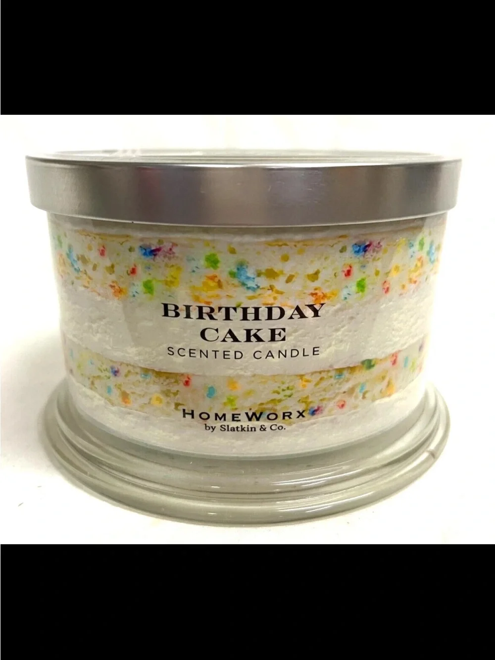 2 Jars Homeworx Birthday Cake Scented Candle